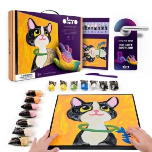 Set pictura 3D cu argila usoara 29x29 cm CAT Okto OK20036
