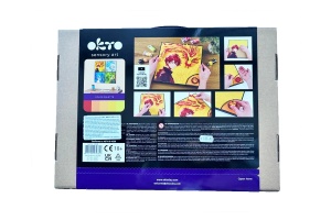 Set pictura 3D cu argila usoara 29x29 cm Manga FIRE Okto OK20039