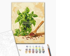 Set pictura pe numere fragrant basil BS54434