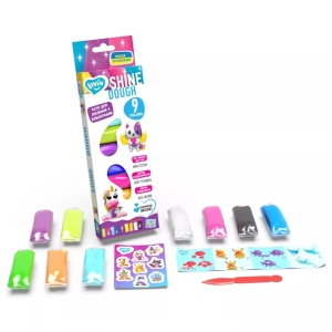Set plastilina, 9 culori Shine x 15 g, Lovin'do Okto, OK41180