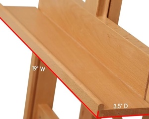 Sevalet Profesional de Studio MEEDEN H-Frame din Fag Natur, cod AFE-6067-YM