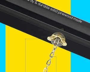 Sevalet Trepied Profesional MEEDEN din Fag Negru, cod AFE-6023-HS
