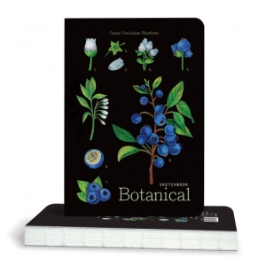 Sketchbook Botanical 100g 80 file 14,5x21cm Blueberry 900900283 Drasca