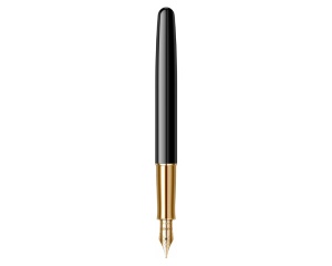Stilou penita 18K + cutie etui piele Sonnet Royal negru GT Parker 113290