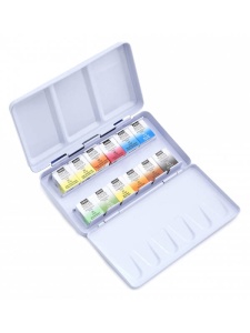 Acuarele fine set 12 x 1/2 in cutie de metal Pebeo 300035