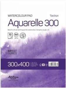 Bloc Acuarela A4 Aquarelle Torchon 300 g/mp 10F Drasca - Img 1