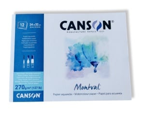 Bloc Montval Acuarela Torchon 270g/mp Canson