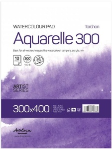 Bloc pentru acuarela Aquarelle Torchon 300 g/mp 10 file Drasca
