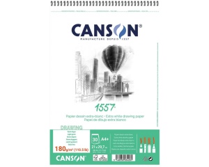 Bloc Schite 1557 Canson 180 g/mp cu spirala pe latura scurta
