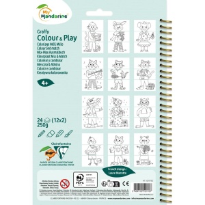 Carte de colorat Graffy Colour & Play, Animale Costumate GY170C