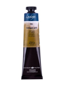 Culori acrilice metalice Ladoga, 46 ml, pentru efecte metalizate si texturi