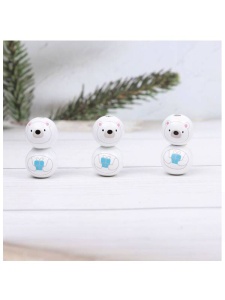 Kit 5 decoratiuni din bile Urs Polar Graine Creative 100873