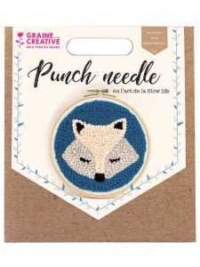 Kit Creativ cu Tehnica Punch Needle model Vulpita 20 cm Graine Creative 420200