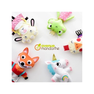 Kit Broderie Little Couz'in Alicia the Unicorn Avenue Mandarine KC066C