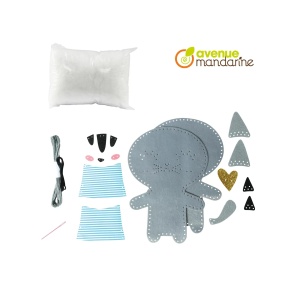 Kit Broderie Little Couz'in Tina the Cat Avenue Mandarine 52654O