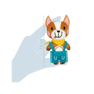 Kit Creativ de Cusut pentru Copii model Tom the Dog Avenue Mandarine KC087C - Img 4
