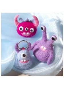 Kit Creatie - Mini-craft Monstruleti din lana de pasla 977650