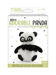 Kit creativ pentru copii, panda din pampoane, 440023, Graine Creative