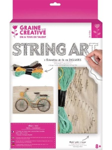 Kit Creativ String Art model Bicicleta 30 x 20 cm Graine Creative 100665