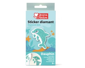 Kit Mozaic cu Strasuri, model Delfin 750272 Graine Creative
