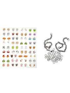 Kit pentru bratari Cute Animals Dp craft DPZK-012
