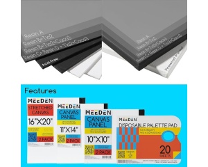 Kit profesional pentru pictura Deluxe All-in-One MEEDEN, cod BM-0032