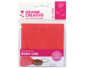 Matrita cu textura, model boho chic 9 x 9 cm Graine Creative 265405