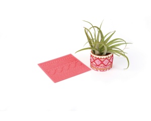 Matrita cu textura, model motive etnice 9 x 9 cm Graine Creative 265402