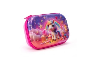 Penar Cu Fermoar Zipit Lenticular Top Storage Box-Unicorn ZP-360938