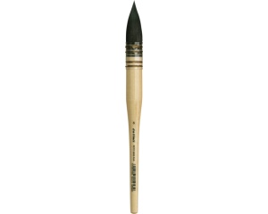 Pensula acuarela tip wash DaVinci seria 418 nr 8 din par natural de veverita (blue squirrel) pentru spalari si suprafete mari
