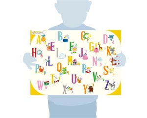 Puzzle educativ, model Alfabet multicolor, My Mandarine, cod PU020C