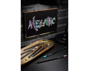 Set 12 creioane colorate Faber-Castell Black Edition FC116415