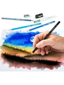 Set 12 piese acuarela Mars Lumograph Staedtler 14610C