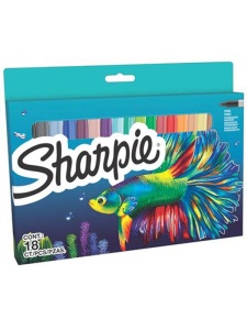 Set 18 Markere permanente Fish Sharpie 2201230
