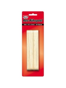 Set 24 spatule din lemn 150x19x2,0mm Meyco 66172