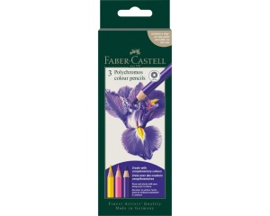 Set 3 creioane colorate, Iris 2026, Polychromos, Faber-Castell