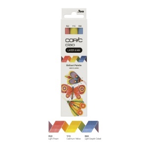 Set 3 markere cu cerneala pe baza de alcool, Copic Ciao Brilliant, 220750303 - Img 4