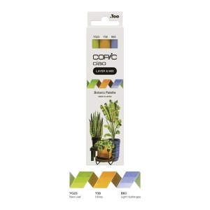 Set 3 markere cu cerneala pe baza de alcool, Copic Ciao Layer & Mix Paleta de Culori Botanic, 220750306 - Img 3