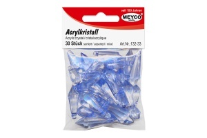 Set 30 Diamante Acrilice Transparente Meyco 132-30