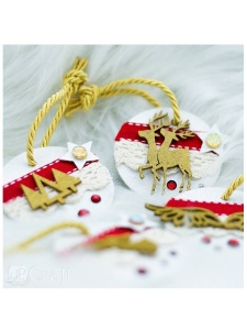 Set 30 Ornamente din lemn - Craciun Dp-Craft DPDN-124