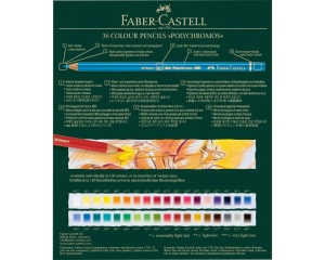 Set 36 creioane colorate Polychromos Faber Castell 110038