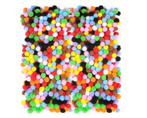 Set 380 buc. pompoane 7 mm diverse culori DP Craft KSPO-019
