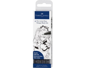 Set 4 linere Pitt Artist Pen Manga Faber Castell 167132