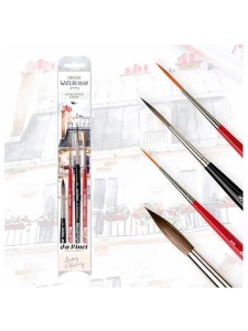 Set 4 pensule cu varf din fire sintetice Urban Journey da Vinci 5602