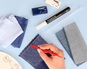 Set 4x25g fimo + accesorii model denim 8025 HTC2 Staedtler