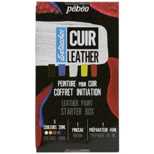 Set 5+1 culori pentru piele Setacolor Pebeo 295681