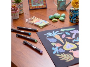 Set 5 Markere Creative Acrylic Sharpie Varf Rotund Pastel