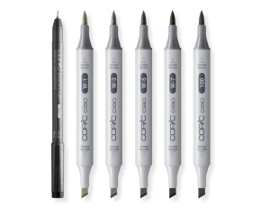 Set 5+1 Copic Ciao ColectiaShade Gri cu Ton Cald si Negru 22075581
