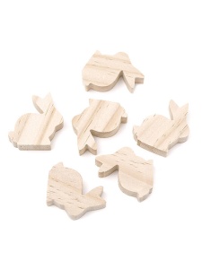 Set 6 iepurasi din lemn Dp Craft DPDN-171