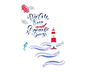 Set 6 Markere cu 2 Capete Lettering Seaside Faber Castell 164519